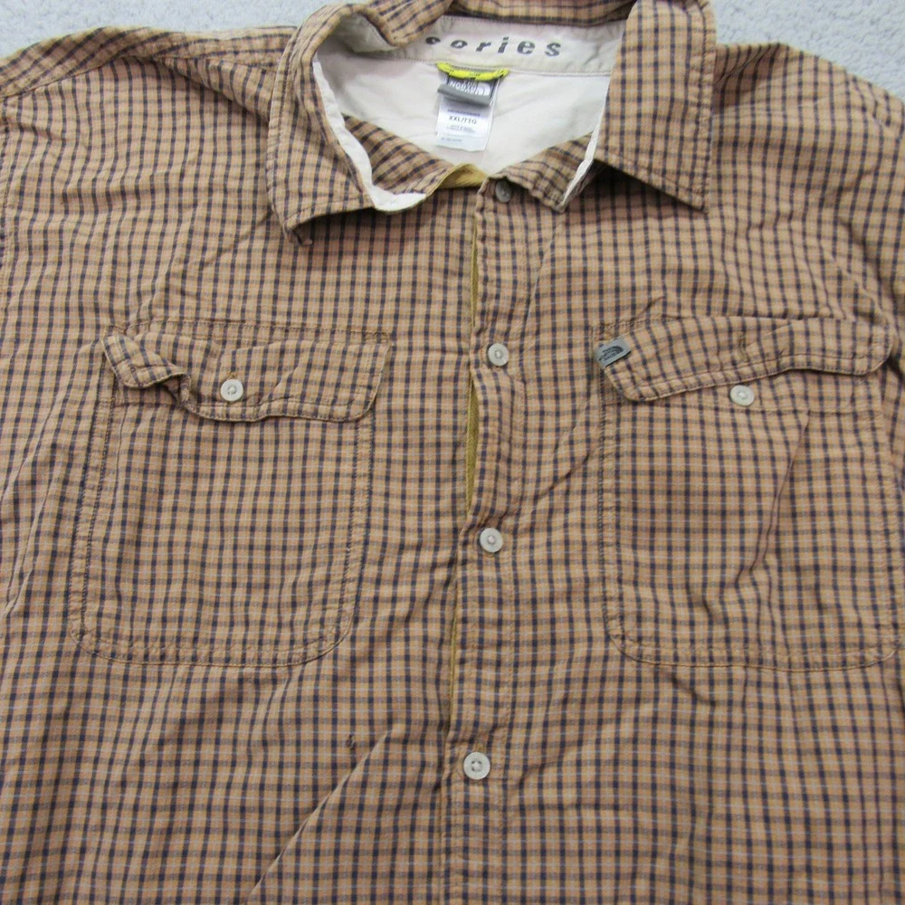 The North Face A5 Series Mens Plaid Button Down Shirt‎ XXL Tall Long Sleeve